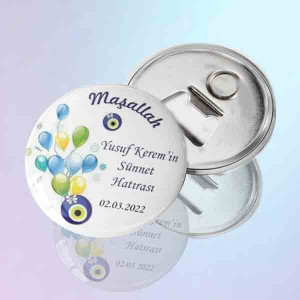Yuvarlak Açacak Magnet Sünnet | Hatırası Balonlu