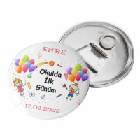 Okulda İlk Günüm Magneti | Kişiye Özel Okul Hatırası