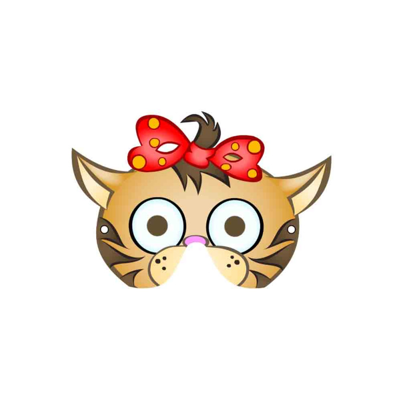 Kedi Maskesi Karton Parti Maske kedi-maskesi-karton-parti-maske