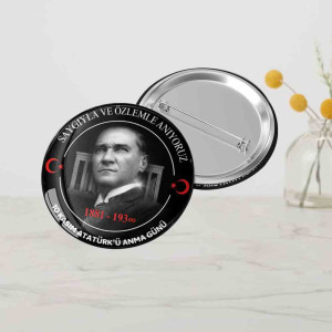 10 Kasım Atatürk'ü Anma Rozeti 10 Kasım Atatürk'ü Anma Rozeti