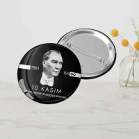 Atatürk Saygı Rozetim | Özel Tasarım Metal Rozet