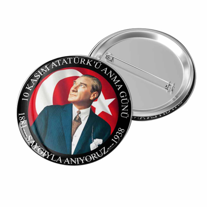 Atatürk Saygı Rozetim - Özel Tasarım Metal Rozet ataturk saygi rozetim ozel tasarim metal rozet