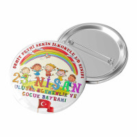 23 Nisan Ulusal Egemenlik Rozeti | Özel Tasarım Çocuk Bayramı Rozeti