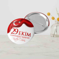 29 Ekim Cumhuriyet Bayramı Rozeti | Türk Bayraklı Özel