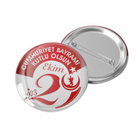 29 Ekim Cumhuriyet Bayramı Rozeti | Türk Bayraklı Özel Tasarım