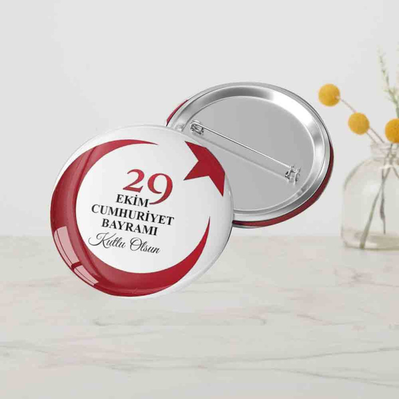 29 Ekim Cumhuriyet Rozeti – Okul ve Törenler İçin cumhuriyet-bayrami-rozet-metal-okul-etkinligi