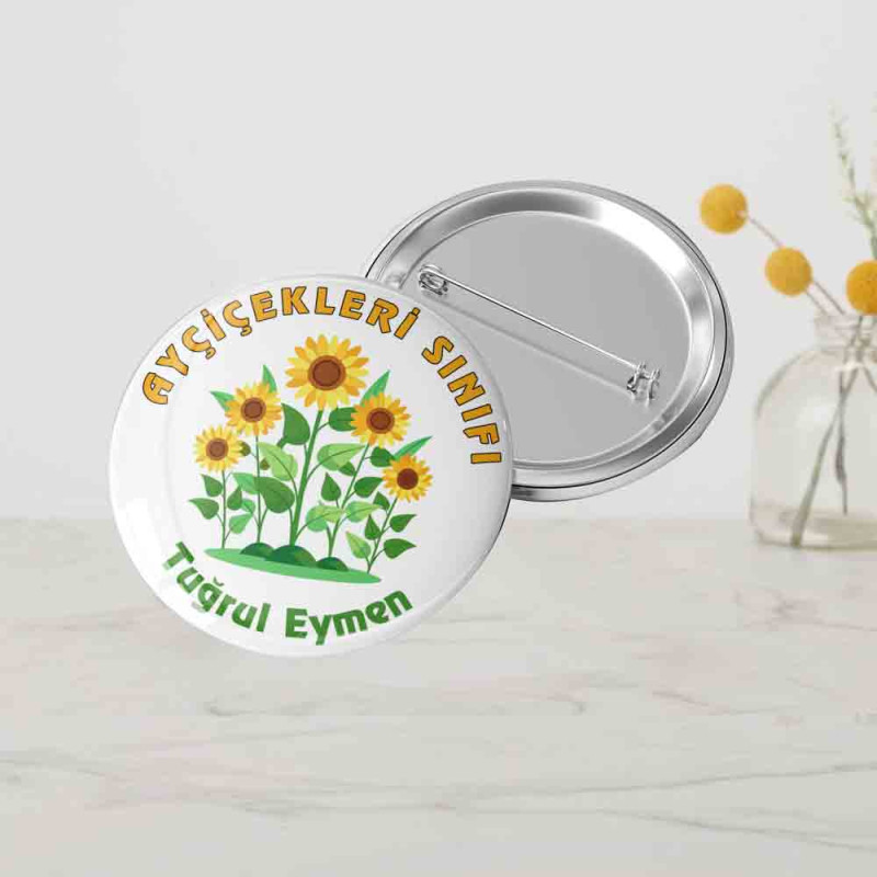 Kişiye Özel Sınıf ve Okul Rozetleri kisiye-ozel-sinif-rozetleri-aycicekleri-sinifi-temasi