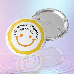 Güvenlik Görevlisi Kimlik Rozeti - Yaşamımın Her Anında Güvenlik