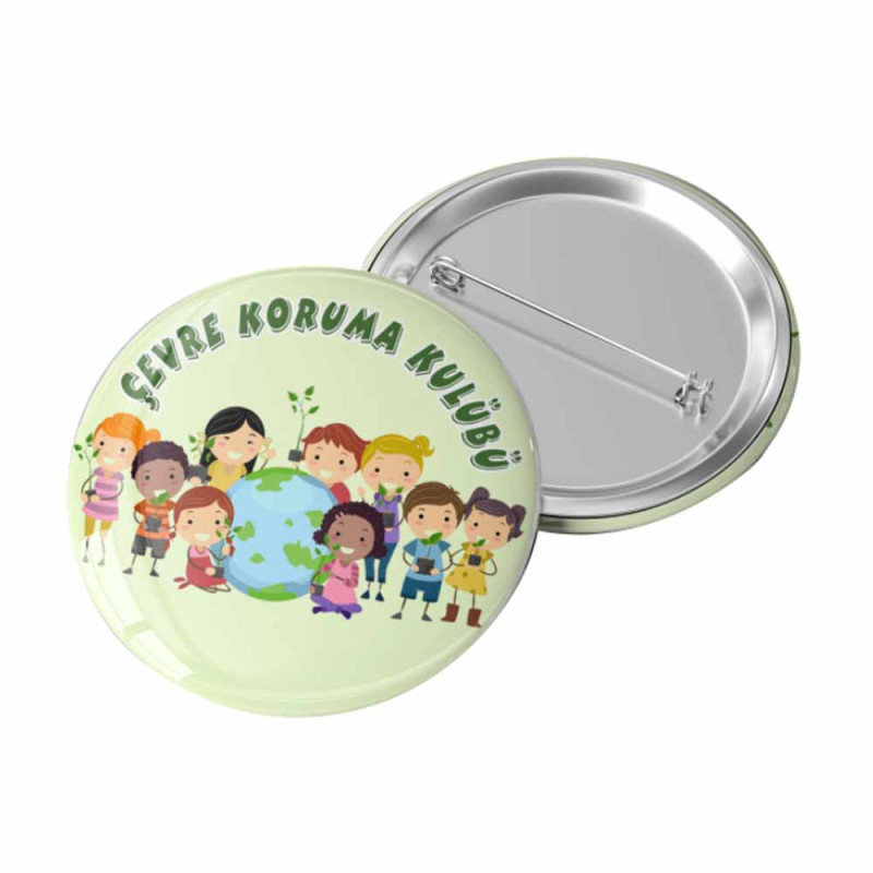 Çevre Bilinci Rozeti 44 mm – Çevre Koruma Klubü cevre-bilinci-rozet-paslanmaz-44mm