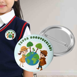 Çevre Dedektifi ve Koruyucuları Rozeti - Eko Okul ve Sıfır Atık Projesi Ödül Seti