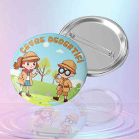 Çevre Dedektifi Rozeti - Eko Okul ve Doğa Koruma Projesi Materyali (İğneli Buton Rozet)