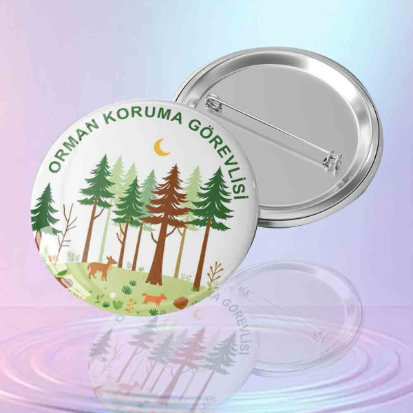 cam-agaclari-ve-geyik-figurli-orman-koruma-gorevlisi-yazili-renkli-metal-rozet