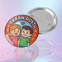 Akran Dostu Rozeti | Okul Projesi ve Akran Zorbalığına Karşı Farkındalık Rozeti