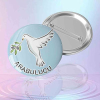 Güvercin Temalı Arabulucu Rozeti | Barış ve Uzlaşı Sembolü