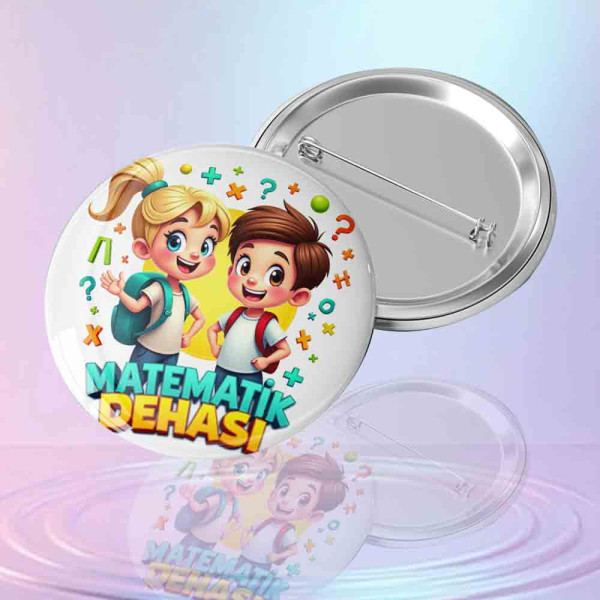 "Matematik Dehası" Öğrenci Başarı ve Motivasyon Rozeti matematik-sembolleri-ile-cevrili-ogrenci-figurlu-matematik-dehasi-yazili-metal-motivasyon-rozet