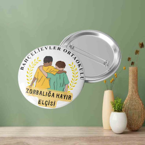 Okul Zorbalığa Hayır Rozeti | Farkındalık ve Eğitim İçin Özel Tasarım Okul Zorbalığa Hayır Rozeti | Farkındalık ve Eğitim İçin Özel Tasarım