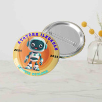 Kişiye Özel Robotik Kodlama Yaka Rozeti (Okul ve Etkinlikler İçin)