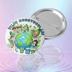 İklim Koruyucuları Rozeti - Kişiye Özel İsimli Çevre ve Doğa Dostu Ödülü