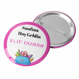 Sınıfına Hoş Geldin Rozeti | Öğrenciler İçin Karşılama Sınıfına Hoş Geldin Rozeti | Öğrenciler İçin Karşılama