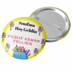 Sınıfına Hoş Geldin Rozeti | Öğrenciler İçin Karşılama