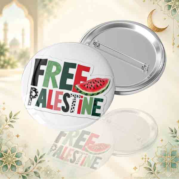 Free Palestine Yazılı Karpuz Dilimi Figürlü İğneli Metal Dayanışma Buton Rozet free-palestine-karpuz-desenli-igneli-buton-rozet-filistin-dayanisma-rozeti