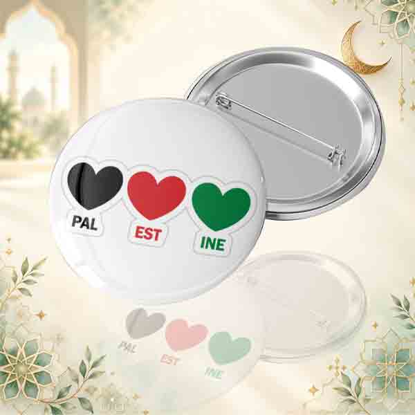 Üç Kalp Figürlü Palestine Yazılı Kalpli Filistin Dayanışma İğneli Metal Buton Rozet kalpli-filistin-rozeti-palestine-yazili-uc-kalp-desenli-igneli-buton-rozet