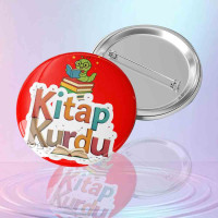 Öğrenci Motivasyon Rozeti - "Kitap Kurdu" (Sevimli Tırtıl Figürlü)