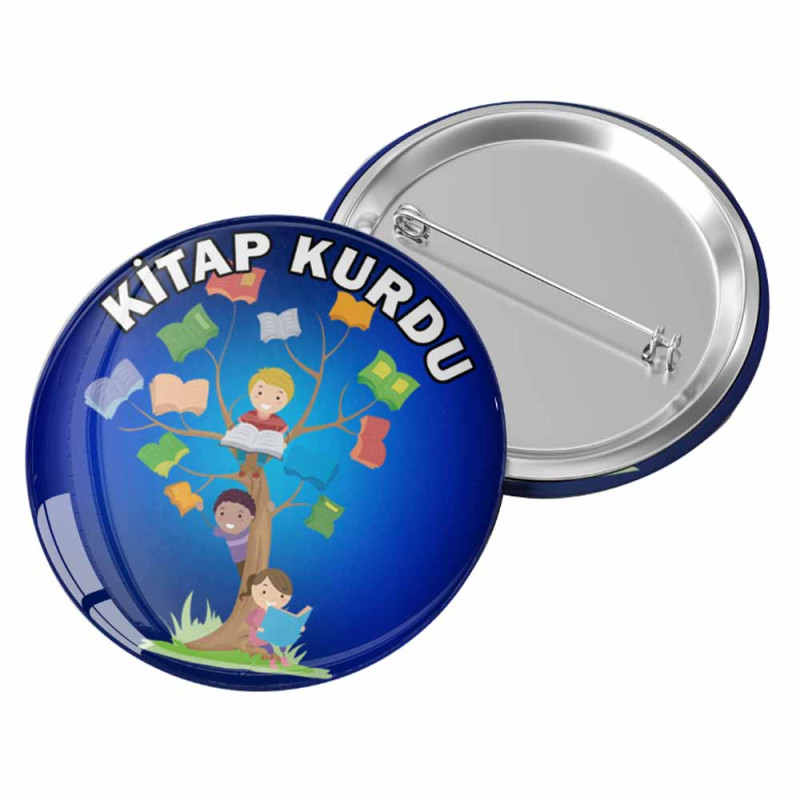 Öğrenci Kitap Kurdu Rozetim - Okuma Başarı Rozeti ogrenci kitap kurdu rozeti, okuma basari rozeti