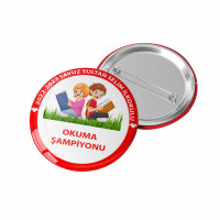 Öğrenci Kitap Okuma Rozeti | Kitap Kurdu