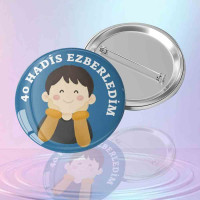 "40 Hadis Ezberledim" Rozeti - Çocuklar İçin Motivasyon Ödülü