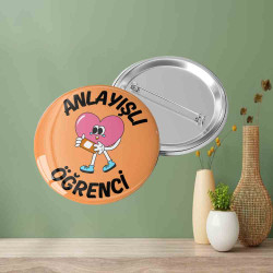 Anlayışlı Öğrenci Rozeti | Ödüllendirme Rozeti | 35mm Çap