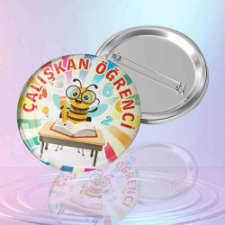 Çalışkan Öğrenci Rozeti - Öğrenci Motivasyon ve Başarı Rozeti Çalışkan Öğrenci Rozeti - Öğrenci Motivasyon ve Başarı Rozeti