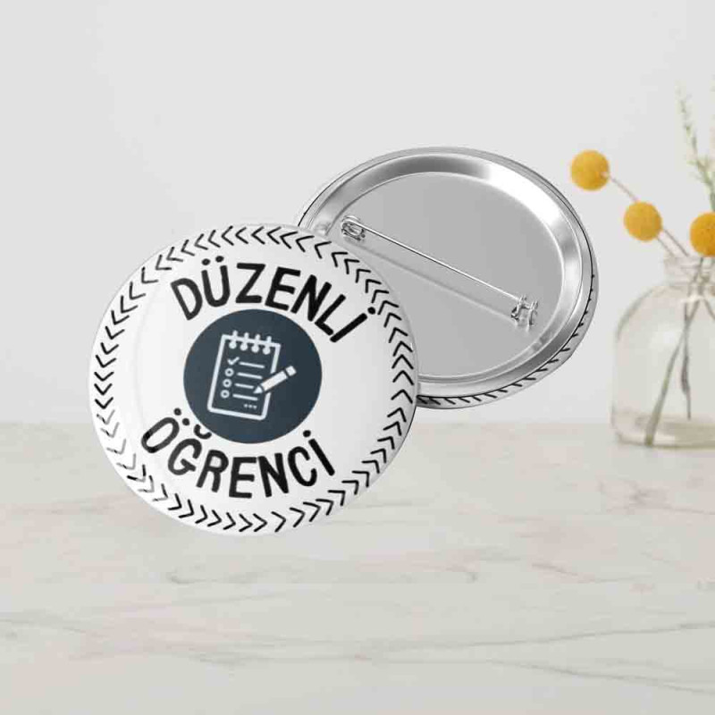 Düzenli Öğrenci Rozeti - Motive Edici Okul Rozeti duzenli ogrenci motivasyon rozeti okul odulu