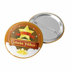 Günün Yıldızı Rozeti | Öğrencileri Motive Edici Ödül Rozeti Günün Yıldızı Rozeti | Öğrencileri Motive Edici Ödül Rozeti