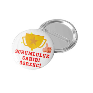 Sorumluluk Sahibi Öğrenci Rozeti | Görev Bilinci Rozeti Sorumluluk Sahibi Öğrenci Rozeti | Görev Bilinci Rozeti