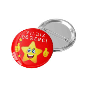 Parlayan Yıldız Öğrenci Rozeti | Ödüllendirme Rozeti | Gece Parlayan