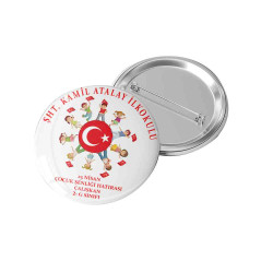 23 Nisan Çocuk Bayramı Kutlu Olsun Rozet