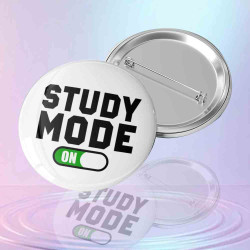 "Study Mode On" Motivasyon Rozeti - Ders Çalışma Odaklı Tasarım "Study Mode On" Motivasyon Rozeti - Ders Çalışma Odaklı Tasarım