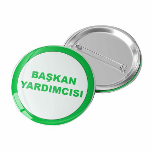 Başkan Yardımcısı Rozeti | Okul Görevli Öğrencilere Özel Başkan Yardımcısı Rozeti | Okul Görevli Öğrencilere Özel