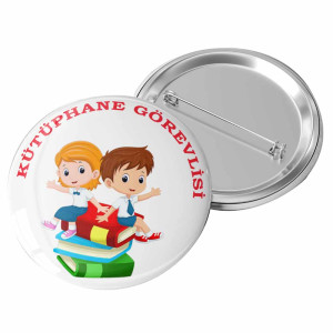 Kütüphane Görevlisi Rozeti | İlkokul ve Ortaokul Öğrencileri İçin Kütüphane Görevlisi Rozeti | İlkokul ve Ortaokul Öğrencileri İçin