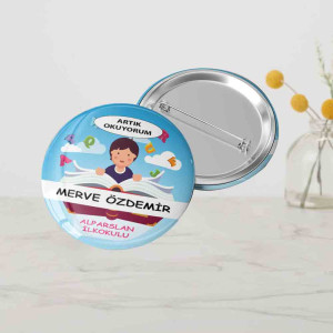 Artık Okuyorum Rozetleri | Öğrencilere Özel Hediye Rozeti Artık Okuyorum Rozetleri | Öğrencilere Özel Hediye Rozeti