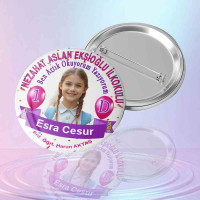 Kişiye Özel Fotoğraflı Okuma Bayramı Rozeti - 1. Sınıf Hatıra Ödülü Kişiye Özel Fotoğraflı Okuma Bayramı Rozeti - 1. Sınıf Hatıra Ödülü