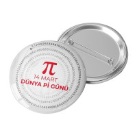 Matematik Rozeti | Pi Günü Özel Tasarım Madalya (14 Mart)