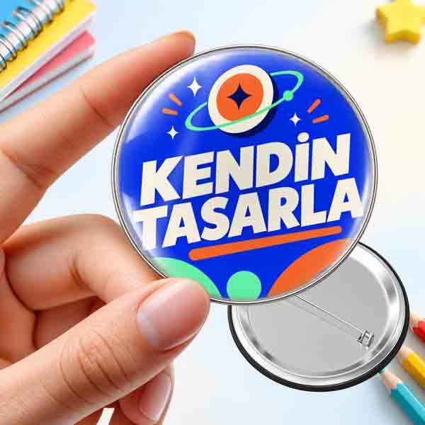 Uzay ve Gezegen Desenli Kendin Tasarla Fotoğraf Baskılı Kişiye Özel İğneli Metal Buton Rozet fotograf-baskili-kisiye-ozel-buton-rozet-kendin-tasarla-uzay-desenli-rozet