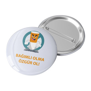 Yeşilay Haftası Rozetleri | Sağlıklı Yaşam Rozet Seti